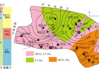 煤系含水层TDS等值线及水化学类型分布图